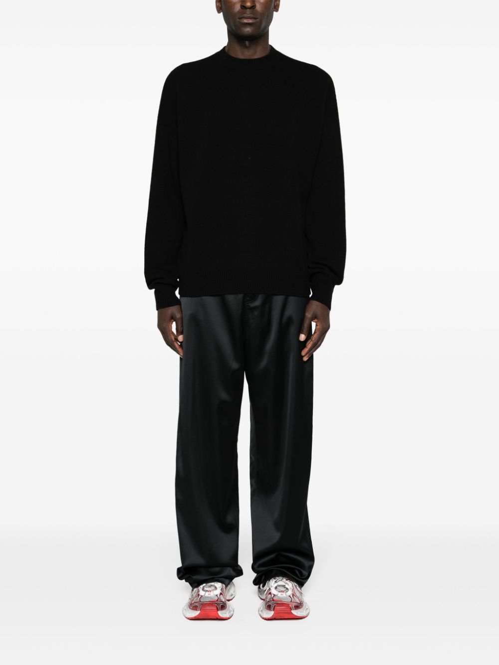 Balenciaga Trui met verlaagde schouders - Zwart