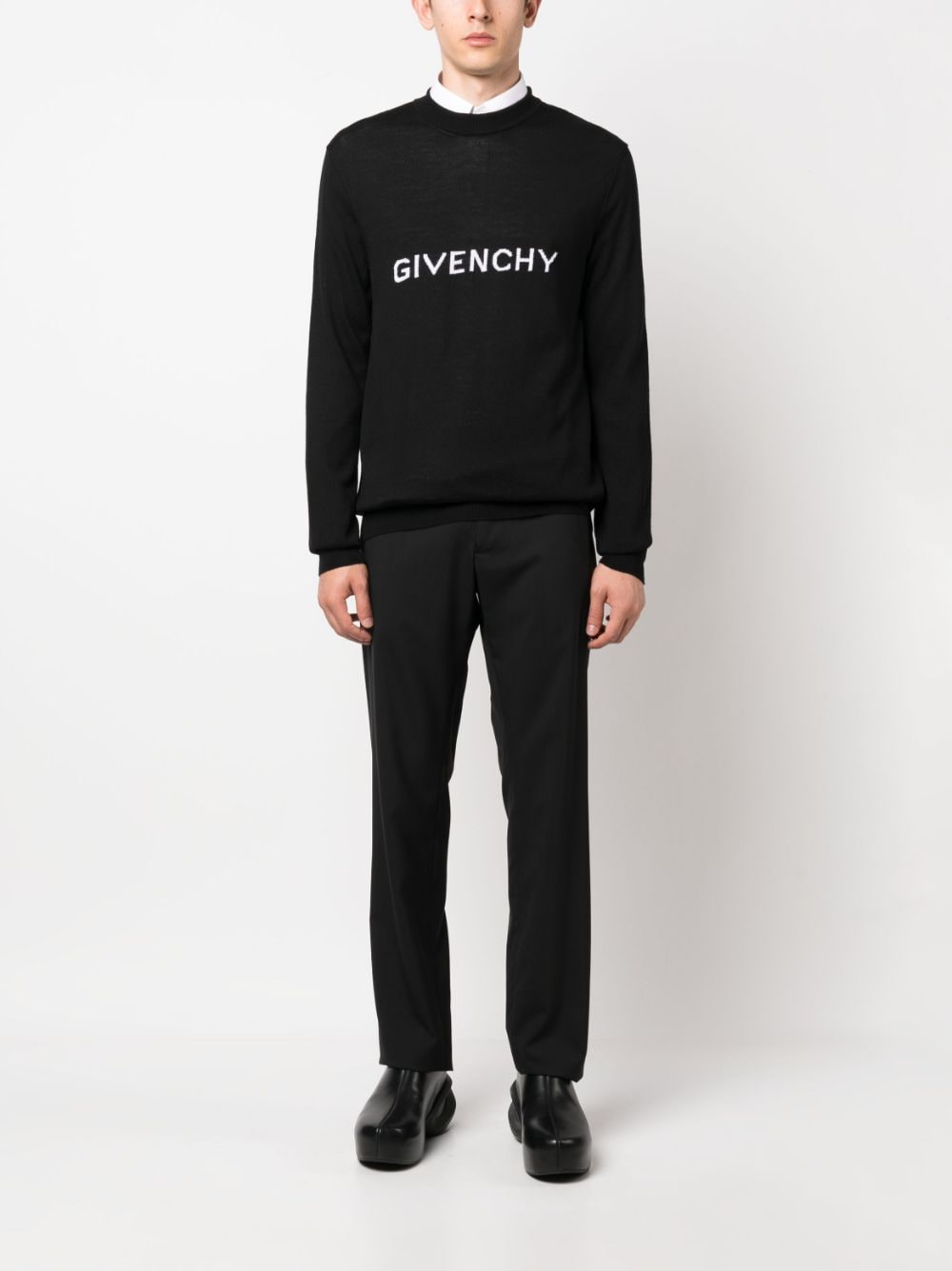Givenchy Trui met geborduurd logo - Zwart