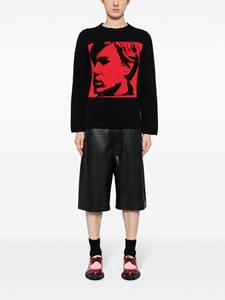 Comme Des Garçons Shirt Andy Warhol intarsia jumper - Zwart