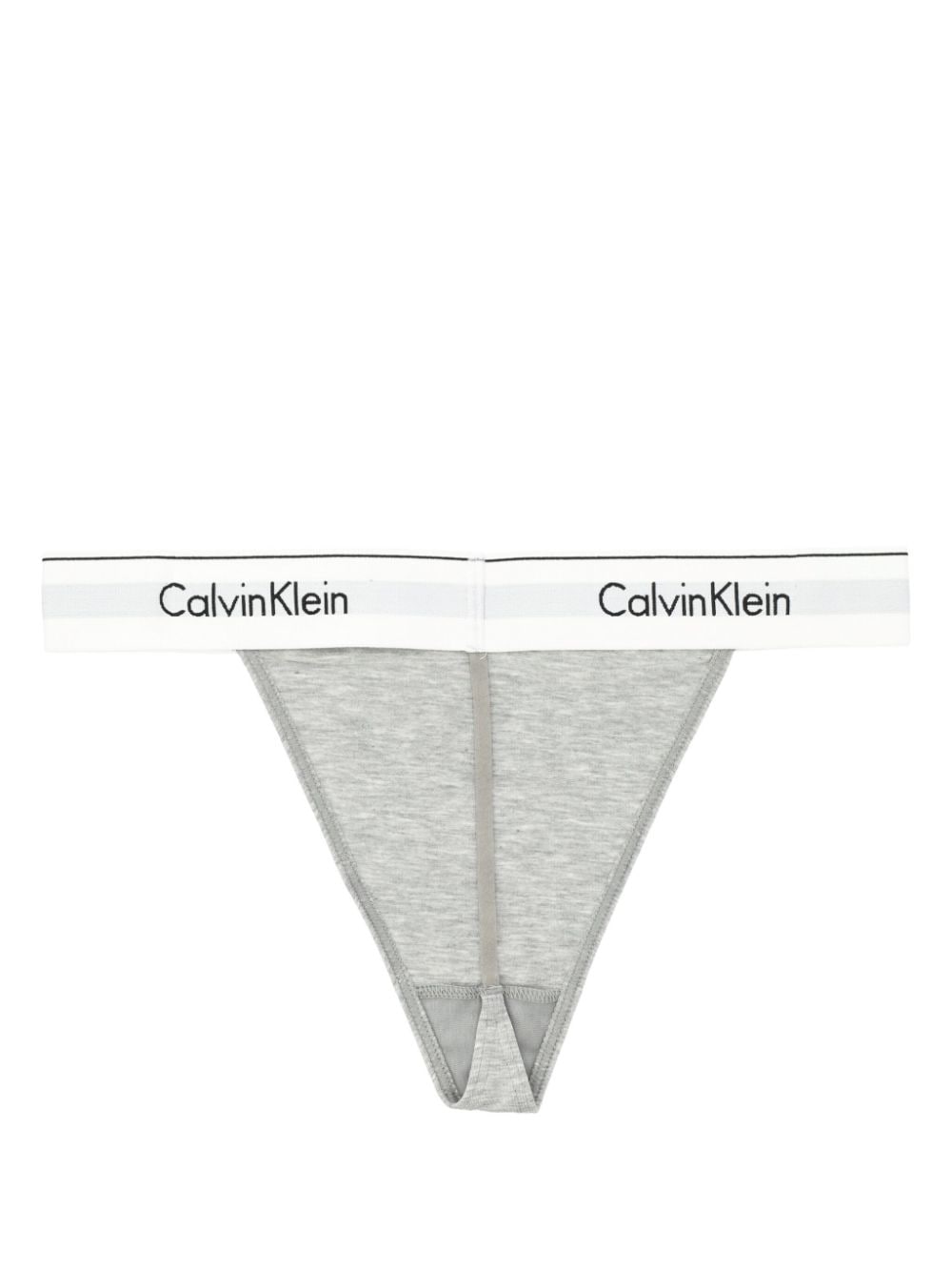 Calvin Klein logo-waistband string thong - Grijs