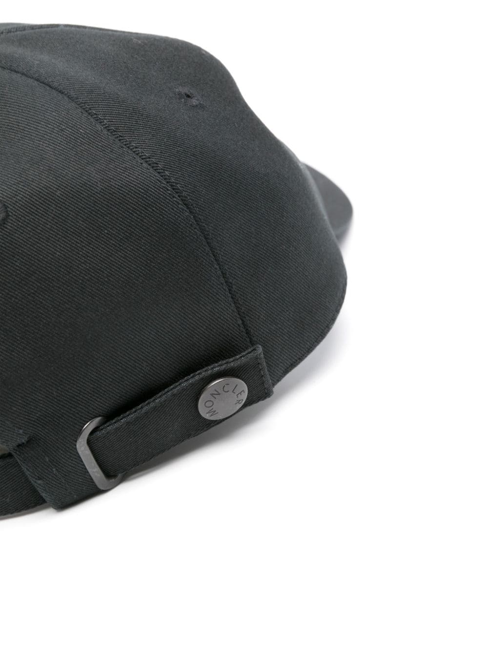 Moncler logo-patch baseball cap - Zwart
