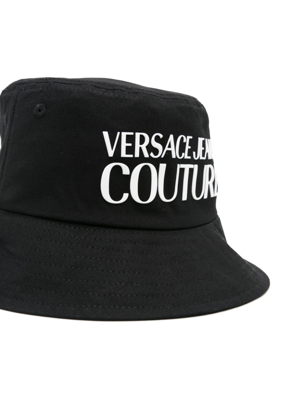 Versace Jeans Couture Vissershoed met logopatch - Zwart