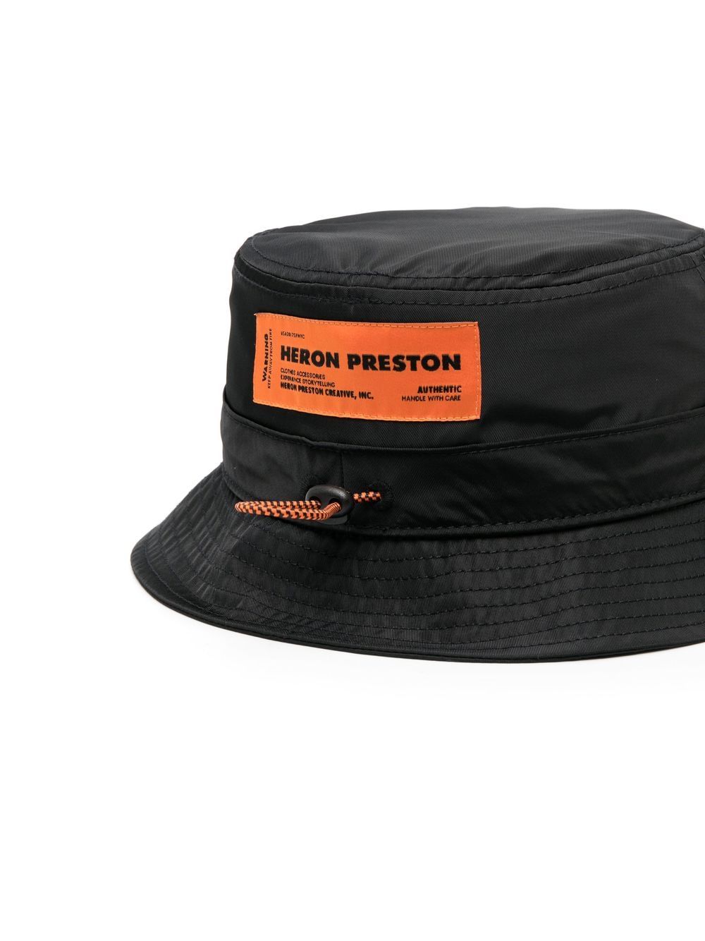 Heron Preston Vissershoed met logo - Zwart