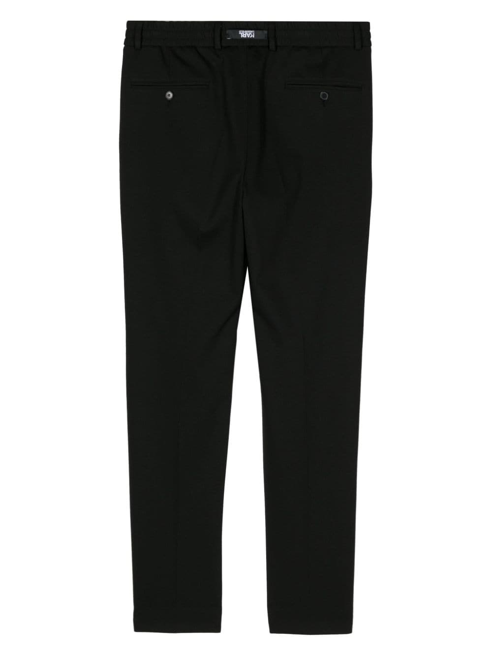 Karl Lagerfeld drawstring skinny-cut trousers - Zwart