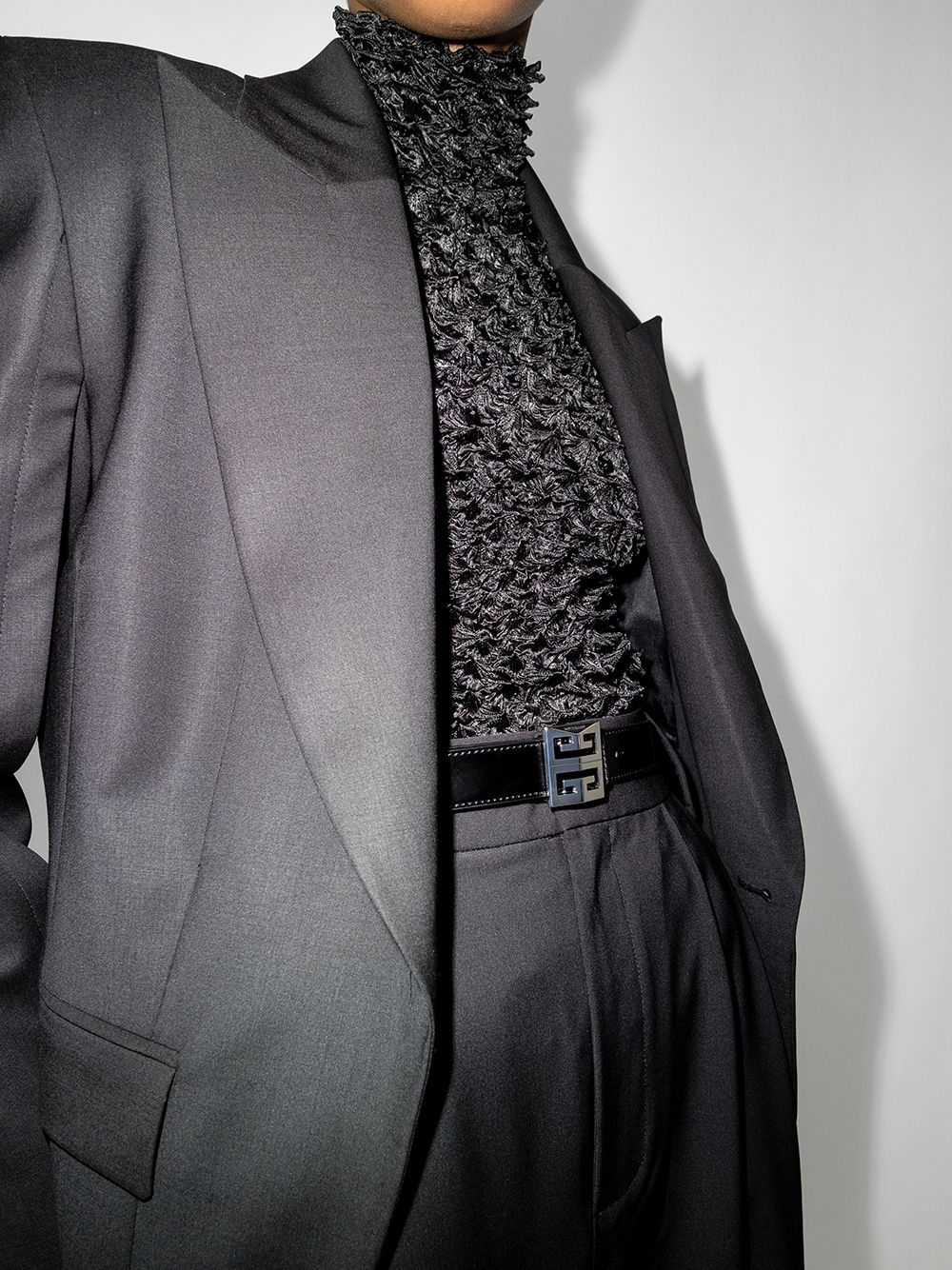 Givenchy Leren gespriem - Zwart
