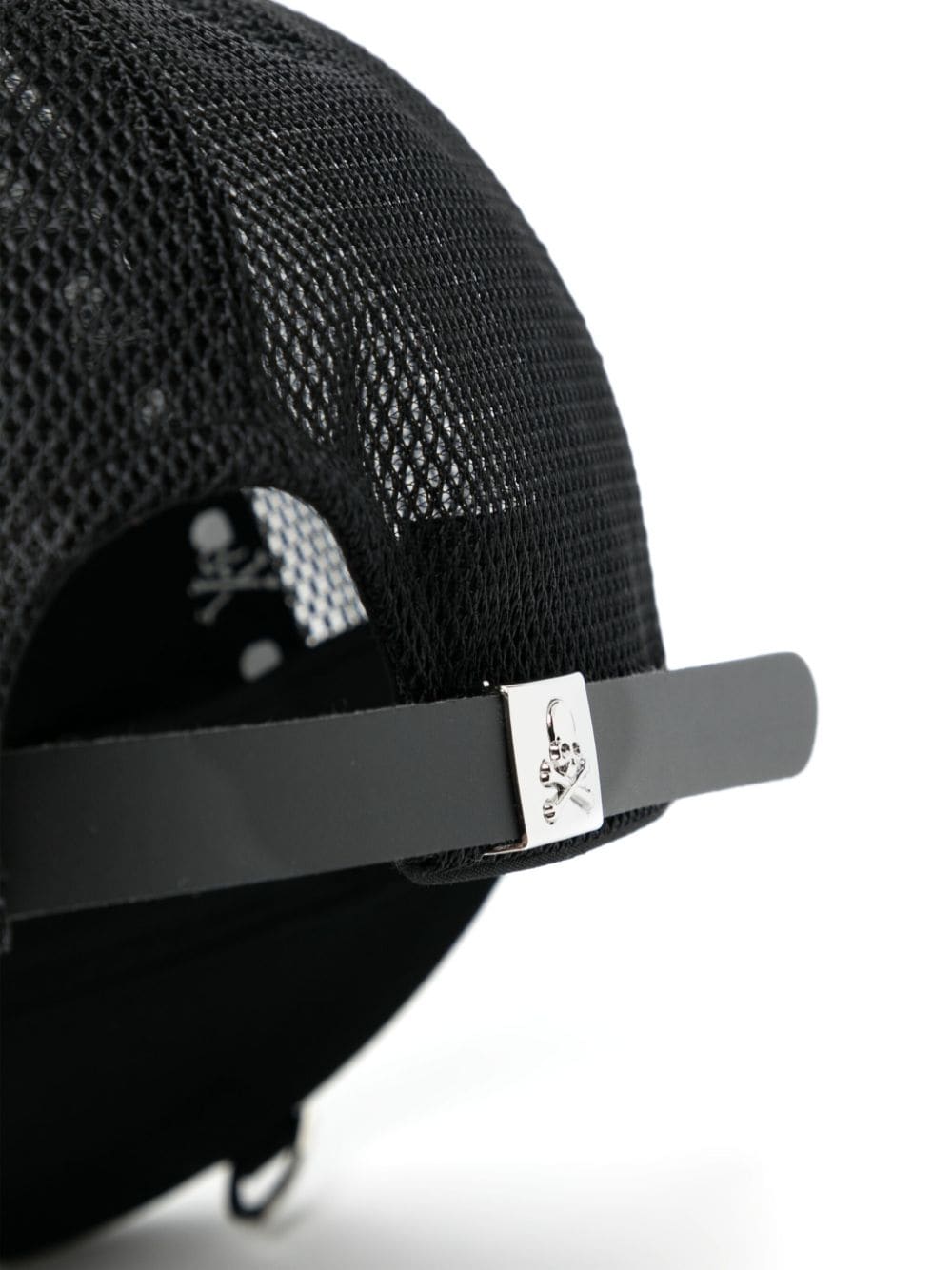 Mastermind World slogan-embroidered panelled cap - Zwart