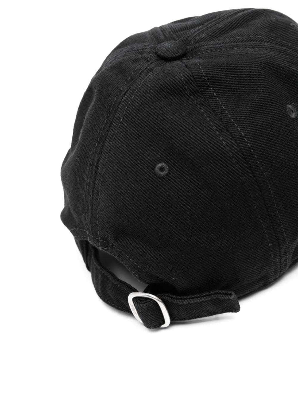 Off-White Denim hoed met geborduurd logo - Zwart