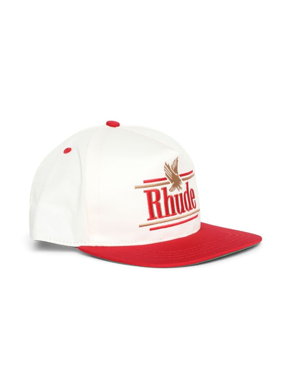 RHUDE Rossa logo-embroidered cap - Beige