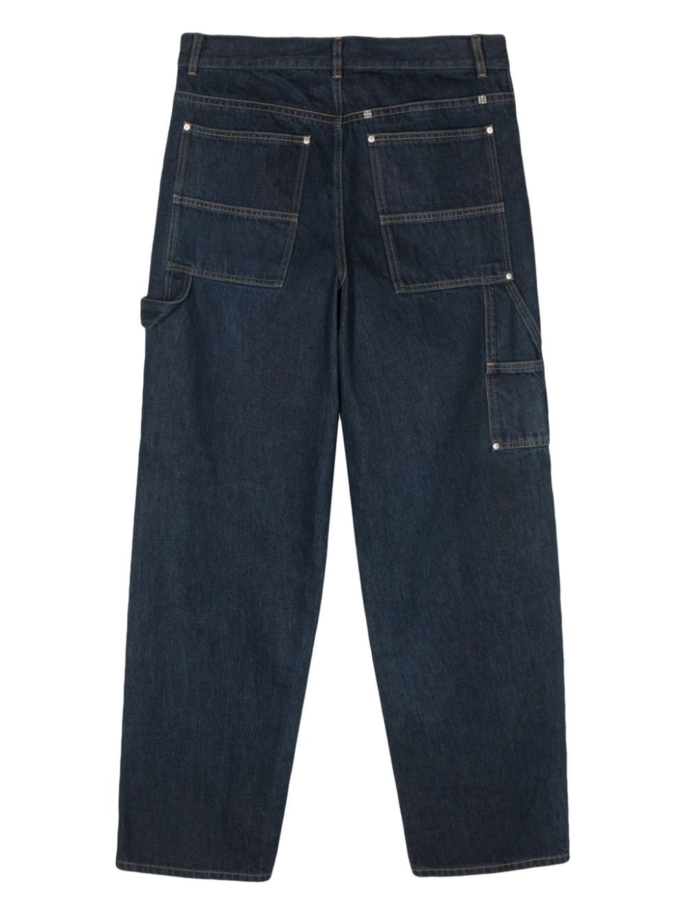 Givenchy Ruimvallende jeans met wijde pijpen en meerdere zakken - Blauw