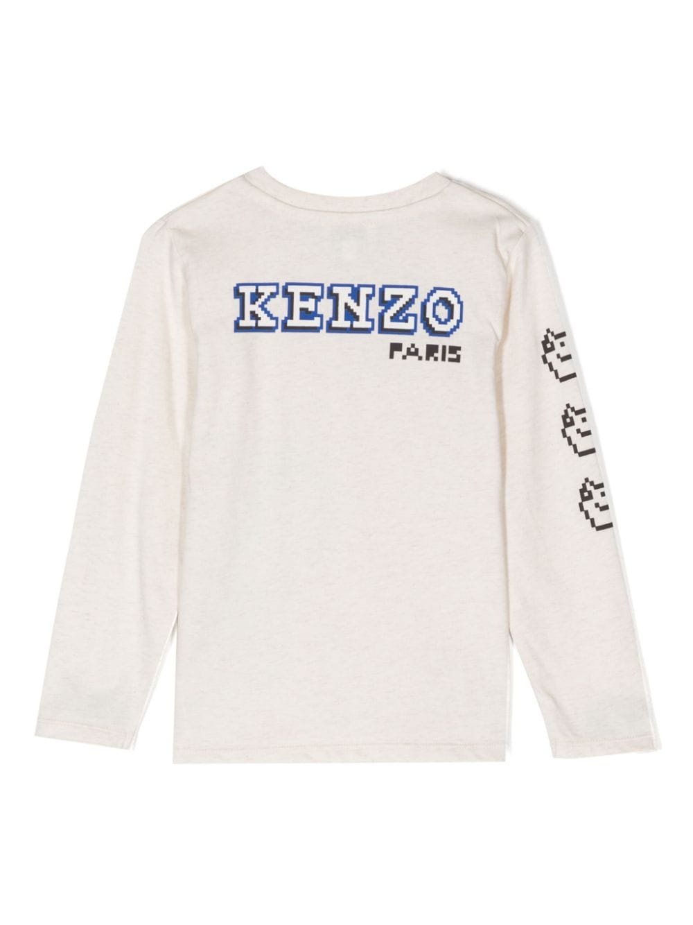 Kenzo Kids T-shirt met tijgerprint - Wit
