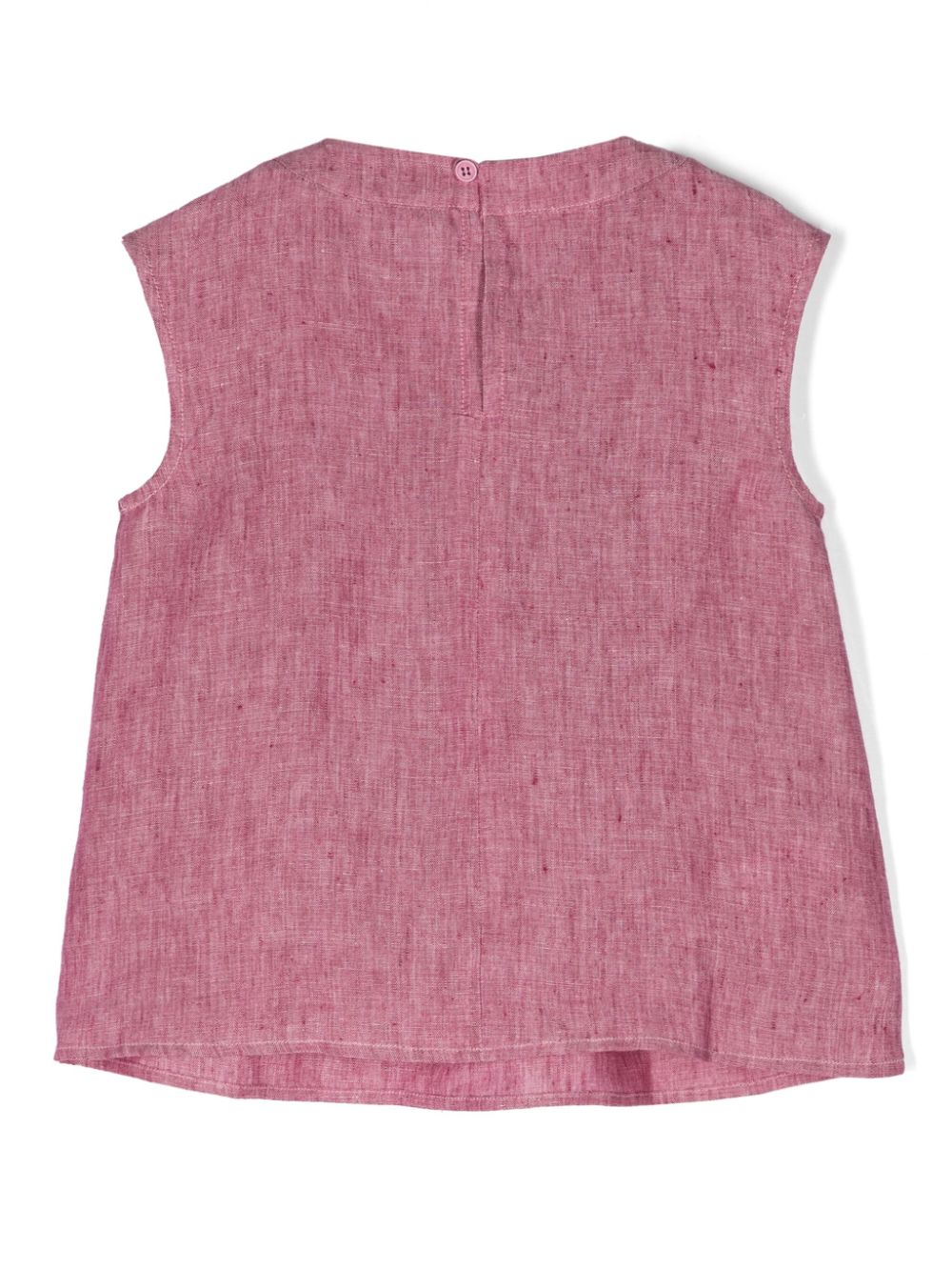 Il Gufo Geplooid linnen shirt - Roze