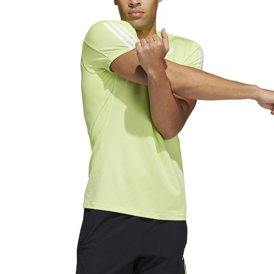 Adidas Trainingsshirt Aeroready Primeblue 3-Stripes - Geel/Wit