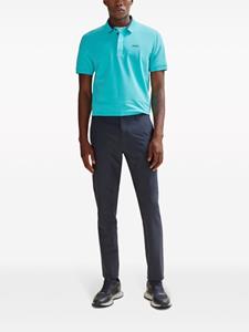 BOSS Poloshirt met logo-reliëf - Blauw