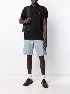 Fred Perry Poloshirt met geborduurd logo - Zwart