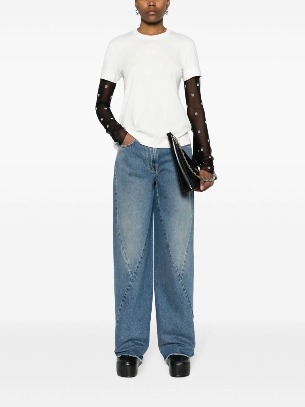 Givenchy Jeans met wijde pijpen - Blauw