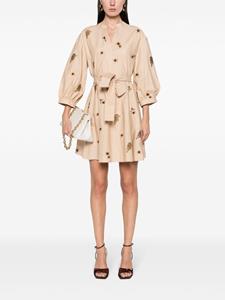 TWINSET Mini-jurk met luipaardprint - Beige