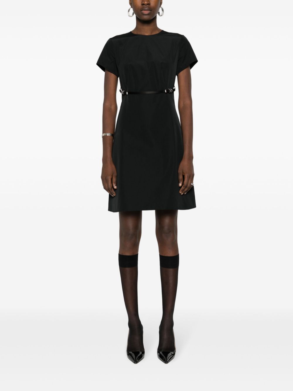 Givenchy Voyou mini-jurk met ceintuur - Zwart