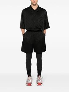Balenciaga Satijnen shorts met logo-jacquard - Zwart