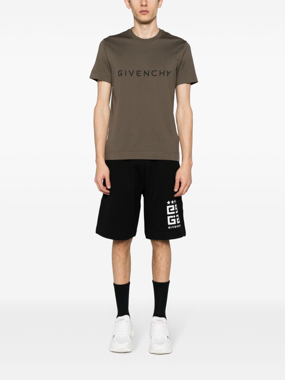 Givenchy Katoenen shorts met 4G print - Zwart