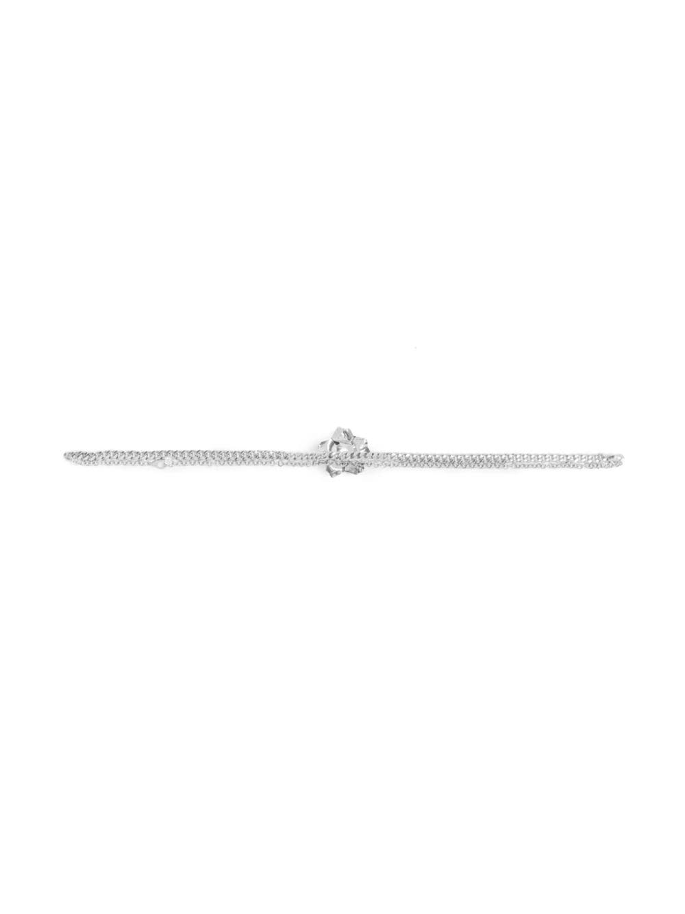 Alessandra Rich crystal-embellished chain belt - Zilver