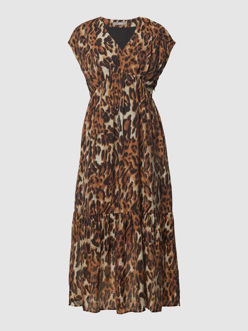 Jake*s Collection Midi-jurk met luipaardmotief