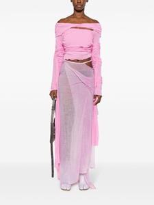 Acne Studios Gedrapeerde mini-rok - Paars