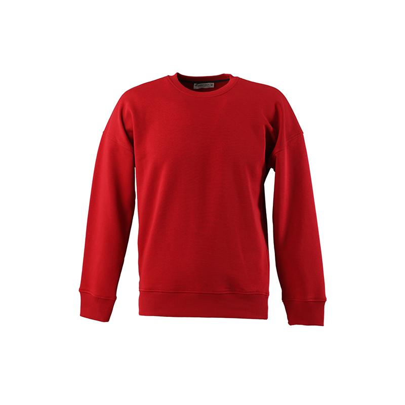 Keep Out Oversized herensweatshirt met ronde hals, rood