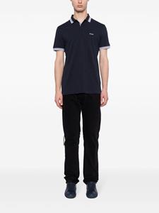 BOSS Poloshirt met geborduurd logo - Blauw