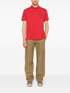 Stone Island Poloshirt met Compass-logopatroon - Rood