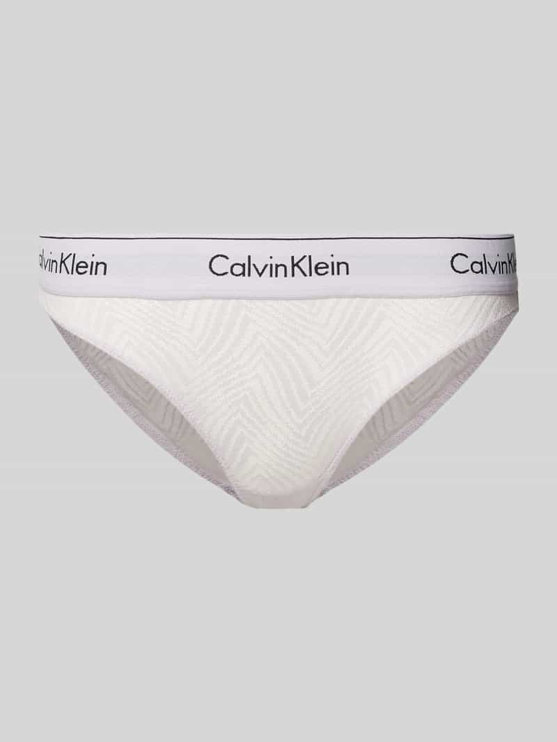 Calvin Klein Underwear Slip met label in band, model 'MODERN LACE'