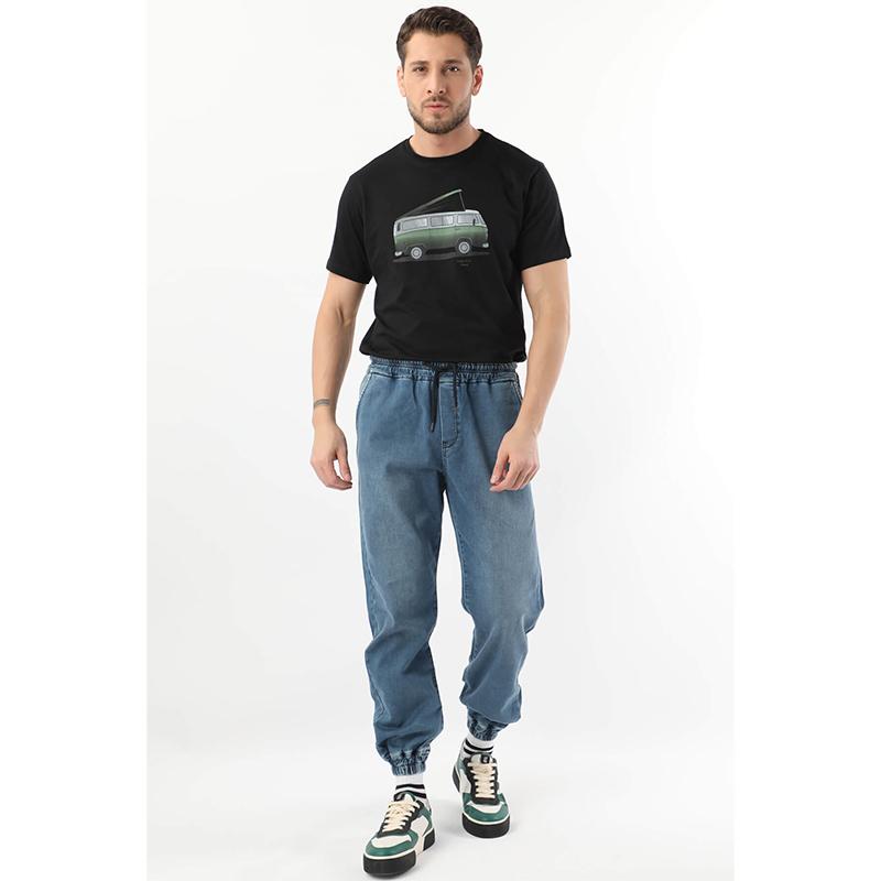 Banny Jeans Heren joggingbroek met elastische taille blauw