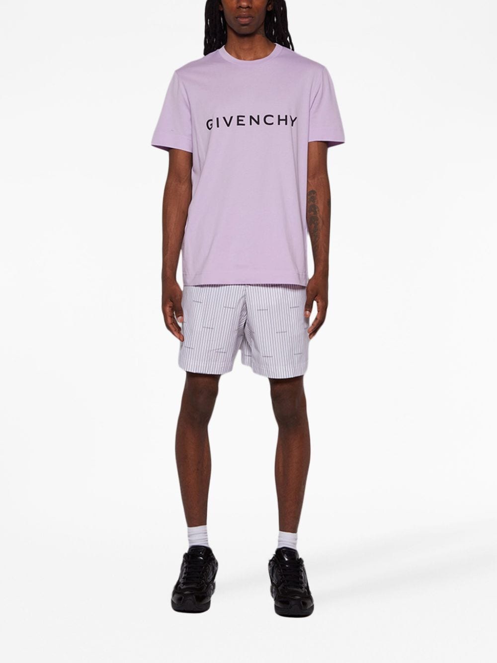 Givenchy Shorts met logoprint - Grijs