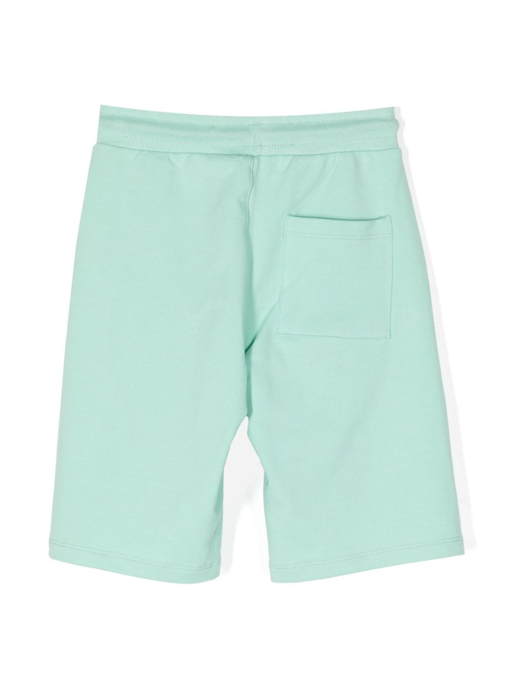 Aigner Kids logo-patch stretch-cotton Bermuda shorts - Groen
