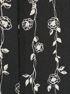 Lanvin floral-print silk scarf - Zwart
