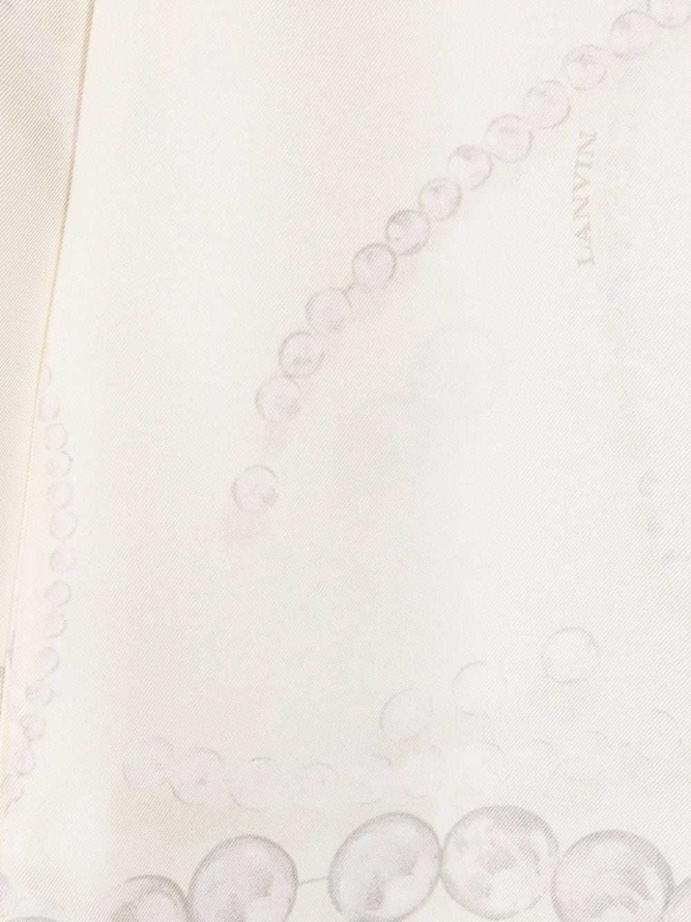 Lanvin graphic-print asymmetric silk scarf - Beige