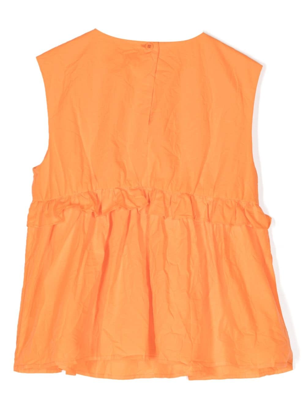 KINDRED ruffle-trimmed organic-cotton blouse - Oranje