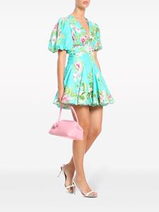 Hemant And Nandita Azra floral-print minidress - Blauw