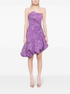 Marchesa Notte Asymmetrische mini-jurk - Paars