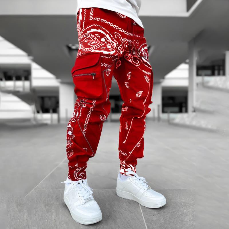 Cozyoutfit Hip Hop Printing Pants Mannen Broek Mode Streetwear Sweatpants voor Mannen Joggers High Street Loose Cargo Pants Mannen
