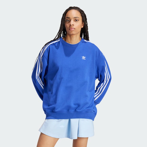 Adidas 3-stripes Oversized Crew - Damen Sweatshirts