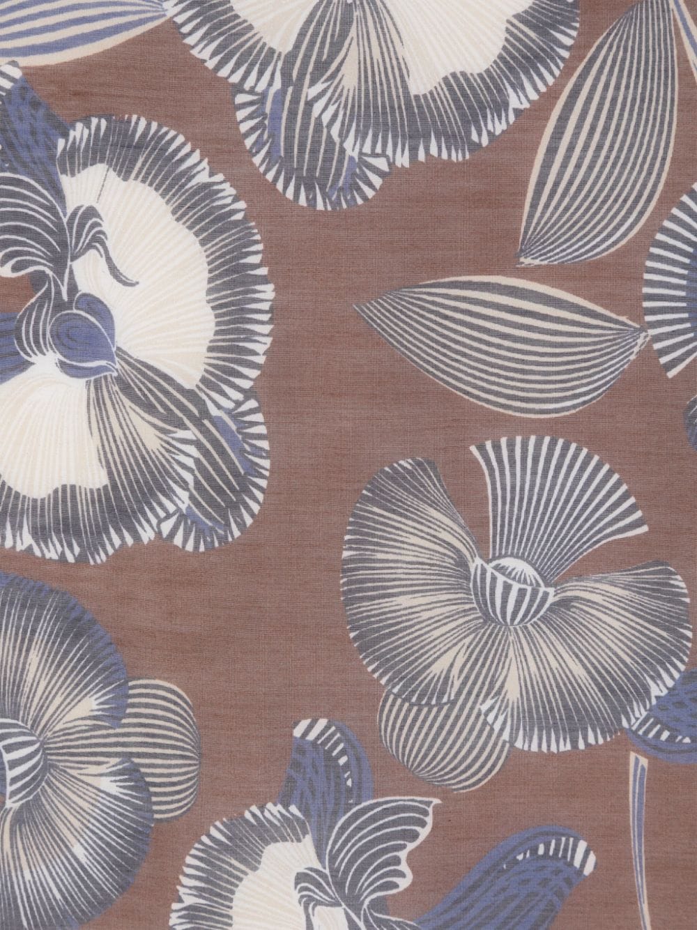Lardini floral-print scarf - Blauw