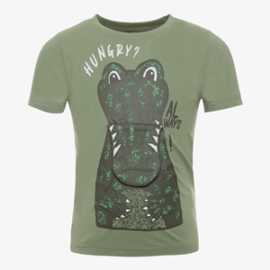 TwoDay jongens T-shirt met krokodil groen