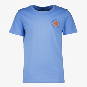 TwoDay jongens T-shirt met smiley blauw
