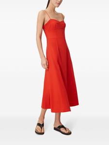 12 STOREEZ sleeveless cotton midi dress - Rood