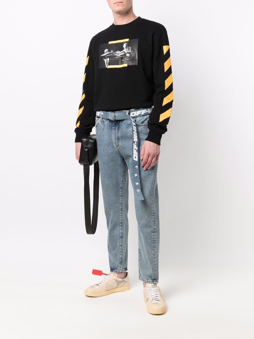 Off-White Cropped jeans - Blauw