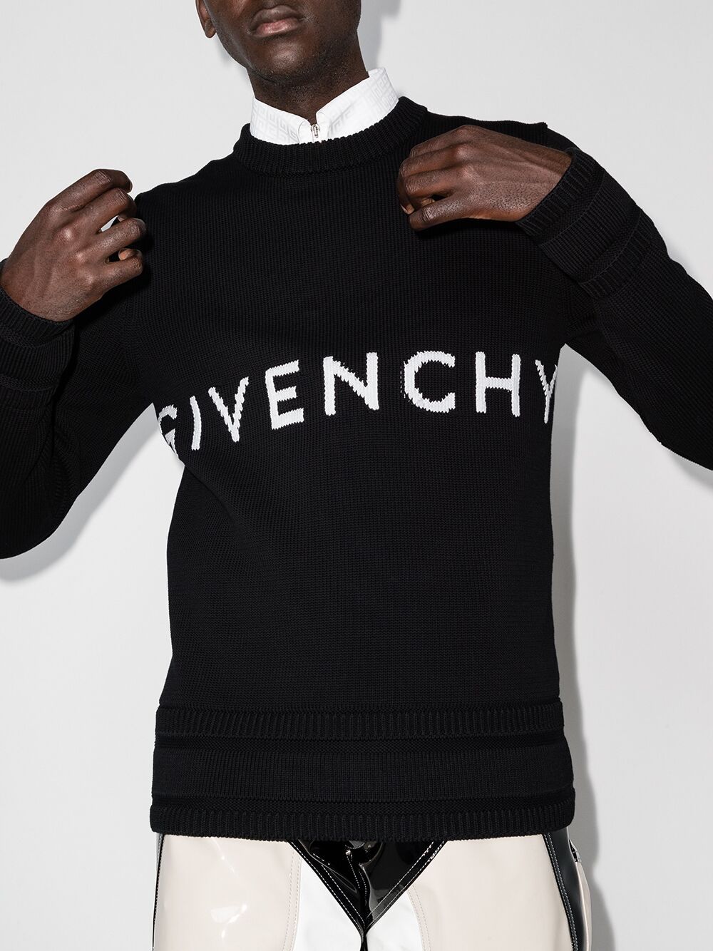 Givenchy Intarsia trui - Zwart