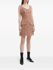 B+ab bouclé fringe-trimmed minidress - Roze