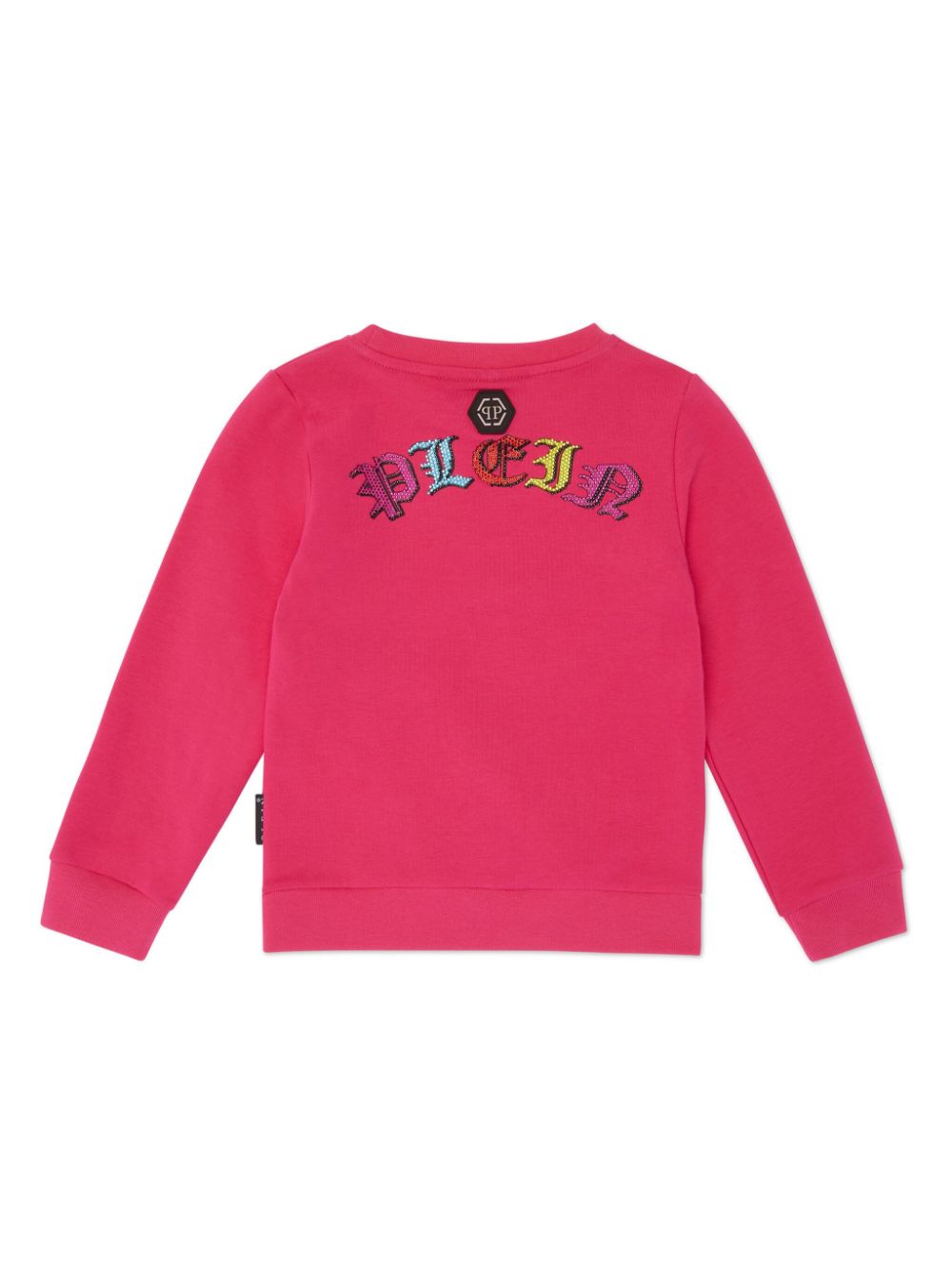 Philipp Plein Junior Sweater met kristallen - Roze