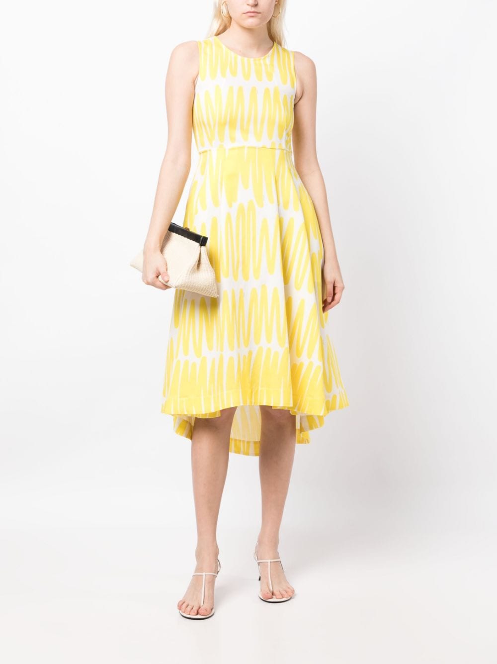 Kiton Mini-jurk met abstracte print - Geel