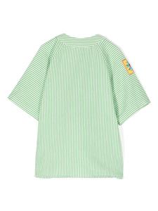 Stella McCartney Kids striped short-sleeve shirt - Groen